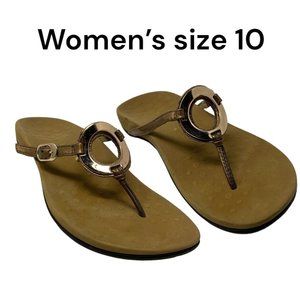 Vionic Rest Karina Bronze Orthopedic Sandal Women’s Size 10 Vacation Beach Wear